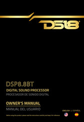 DS18 DSP8.8BT Manual Del Usuario