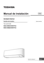 Toshiba RAV-HM301KRTP-E Manual De Instalación