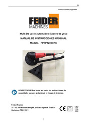 FEIDER Machines FPEP1200CPC Manual De Instrucciones Original