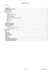 ENERGY SISTEM Boombox 3 Manual De Usuario