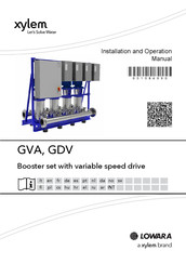 Xylem LOWARA GDV Manual De Instalación Y Operación