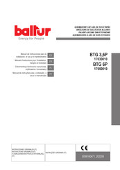 baltur 17050010 Manual De Instrucciones Para La Instalación, El Uso Y El Mantenimiento