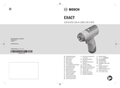 Bosch EXACT 12V-2-670 Manual Original