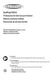 SurfPrep POV-8 Manual De Instrucciones