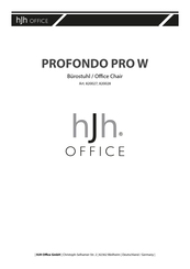 hjh OFFICE PROFONDO PRO W 820028 Instrucciones De Montaje