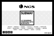 NGS SUBWAY Manual De Usuario