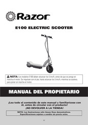 Razor Power Core E100 Manual Del Propietário