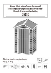 VENTE-UNIQUE CESIO Manual De Instrucciones