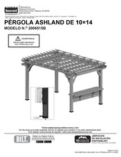 Backyard Discovery PERGOLA ASHLAND DE 10x14 2006515B Manual Del Usuario