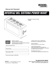 Lincoln Electric POWER WAVE 11030 Manual Del Operador