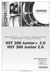 Hurner HST 300 Junior+ 2.0 Manual De Instrucciones