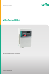 Wilo Wilo-Control MS-L1-LS Serie Instrucciones De Instalación Y Funcionamiento