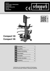 Scheppach Compact 15t Traducción Del Manual De Instrucciones Original