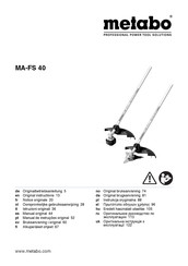 Metabo MA-FS 40 Manual Original