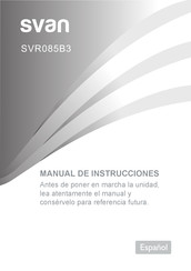 Svan SVR085B3 Manual De Instrucciones