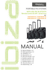 Ibiza sound PORT8UHF-BT Manual De Instrucciones