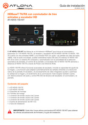 Panduit ATLONA AT-HDVS-150-KIT Guia De Instalacion