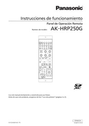 Panasonic AK-HRP250G Instrucciones De Funcionamiento