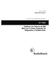 RadioShack 43-684 Manual Del Usuario