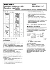 Toshiba RBC-ASCU11-E Manual De Instalación