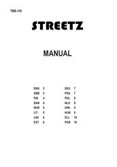 Streetz TWS-115 Manual