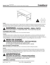 Crate&Barrel Jenny Lind Instrucciones De Montaje