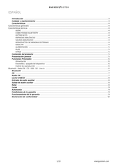 ENERGY SISTEM boombox6 Manual De Usuario