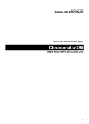 Tandy Chronomatic-295 Manual Del Propietário