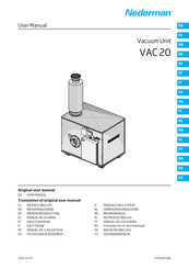Nederman VAC 20 Manual Del Usuario