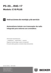 Becker C18 Instrucciones De Montaje Y De Servicio