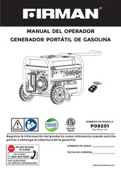 Firman P09201 Manual Del Operador