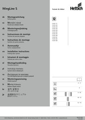 Hettich WingLine S 9 283 240 Instrucciones De Montaje