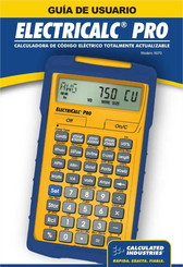 Calculated Industries ElectriCalc Pro 5070 Guía De Usuario