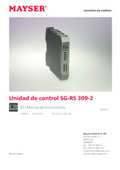 MAYSER SG-RS 309-2 Manual De Instrucciones