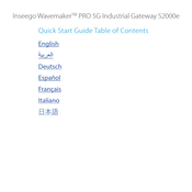 Inseego Wavemaker PRO 5G Industrial Gateway S2000e Guia De Inicio Rapido