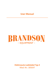 Brandson Equipment 305647 Manual Del Usuario