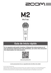 Zoom M2 MicTrak Guia De Inicio Rapido