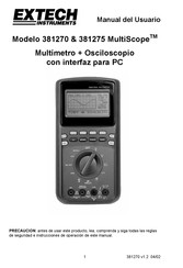 Extech Instruments MultiScope 381275 Manual Del Usuario