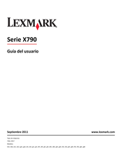 Lexmark X790 Serie Guia Del Usuario