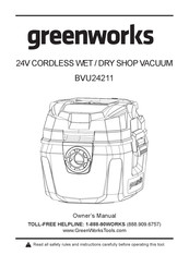 GreenWorks BVU24211 Manual Del Propietário