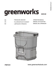 GreenWorks GDC40 Manual Del Operador