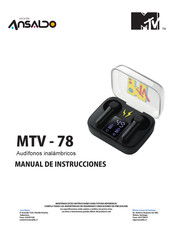 ANSALDO mtv-78 Manual De Instrucciones