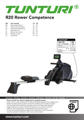 Tunturi R20 Rower Competence Manual Del Usuario