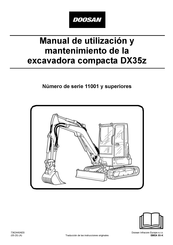 Doosan DX35z Manual De Utilización Y Mantenimiento