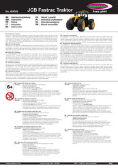 Jamara JCB Fastrac Traktor Instrucciones