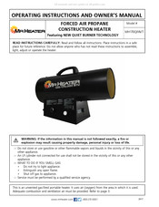 Mr. Heater MH170QFAVT Instrucciones De Uso Y Manual Del Usuario