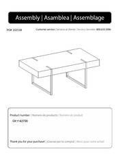 Southern Enterprises CK1142700 Instrucciones De Asamblea