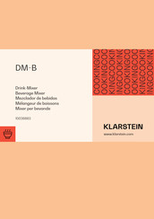 Klarstein DM-B Manual De Instrucciones