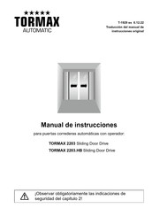 Tormax Automatic 2203 Traducción Del Manual De Instrucciones Original