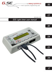 G-Systems GSE Light timer Manual Del Usuario